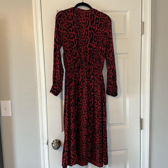 ZARA SIZE SMALL red and black animal print dress - Picture 9 of 12